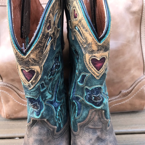 Dan Post Vintage Woman’s Bluebird Western Boots - Picture 6 of 15